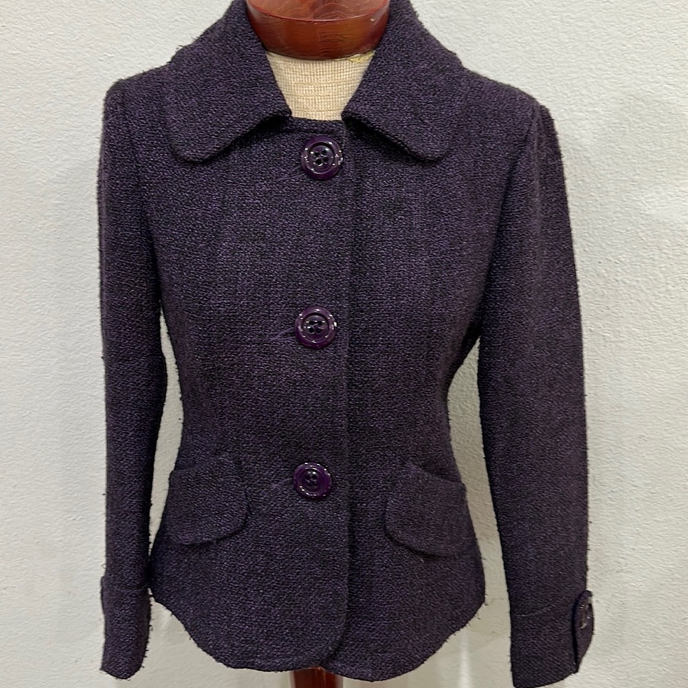 Ambition women Blazer Jacket size small purple